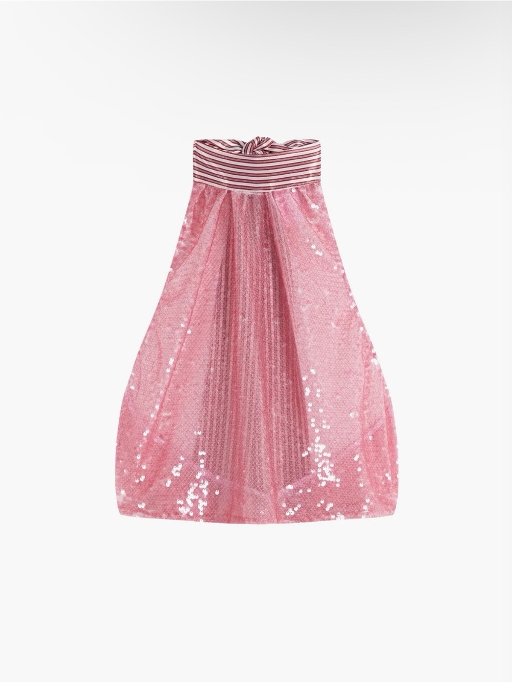 Hand over sequin  Halter Neck Pink Sequin Tank Top